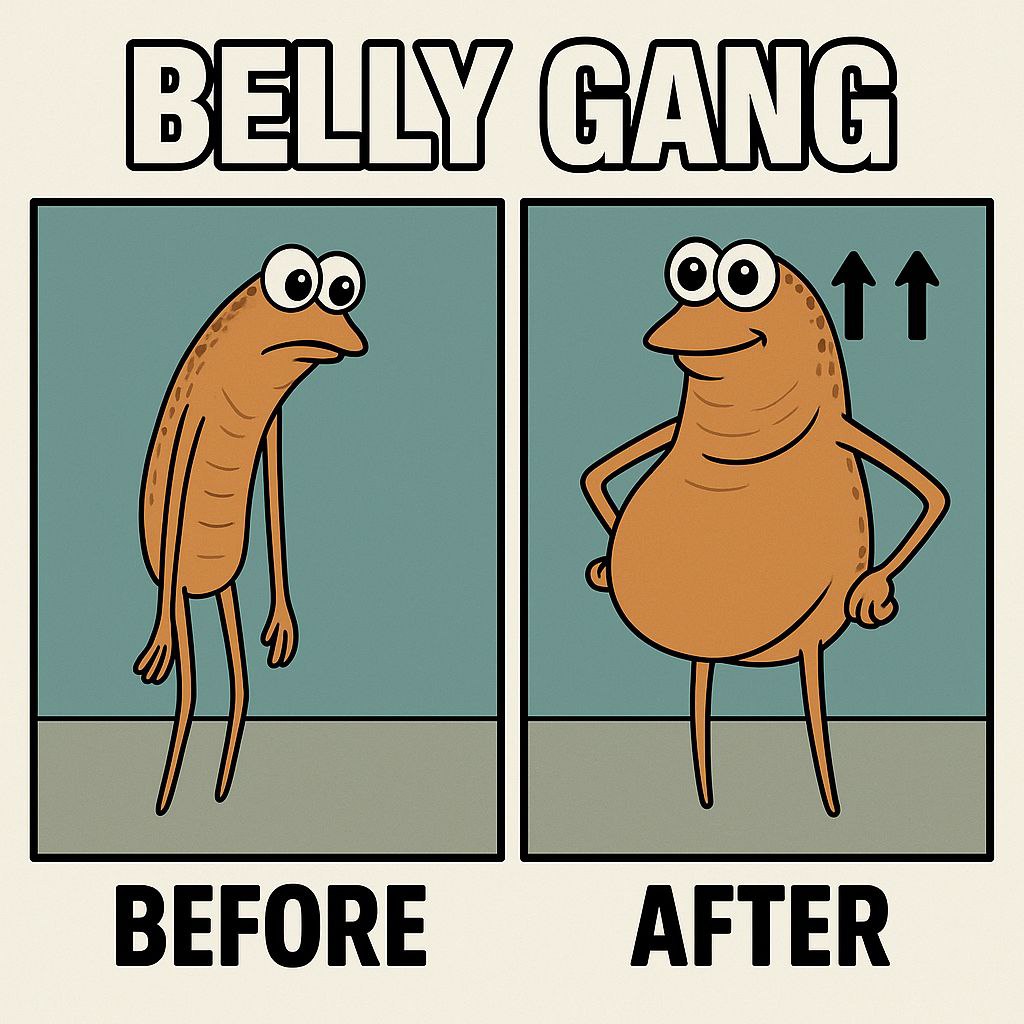 Belly Gang — before and after